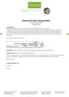 Vitamin B12 Supra 200 µg Tablets 240 tablets