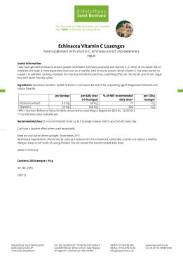 Echinacea Vitamin C Lozenges 200 tablets